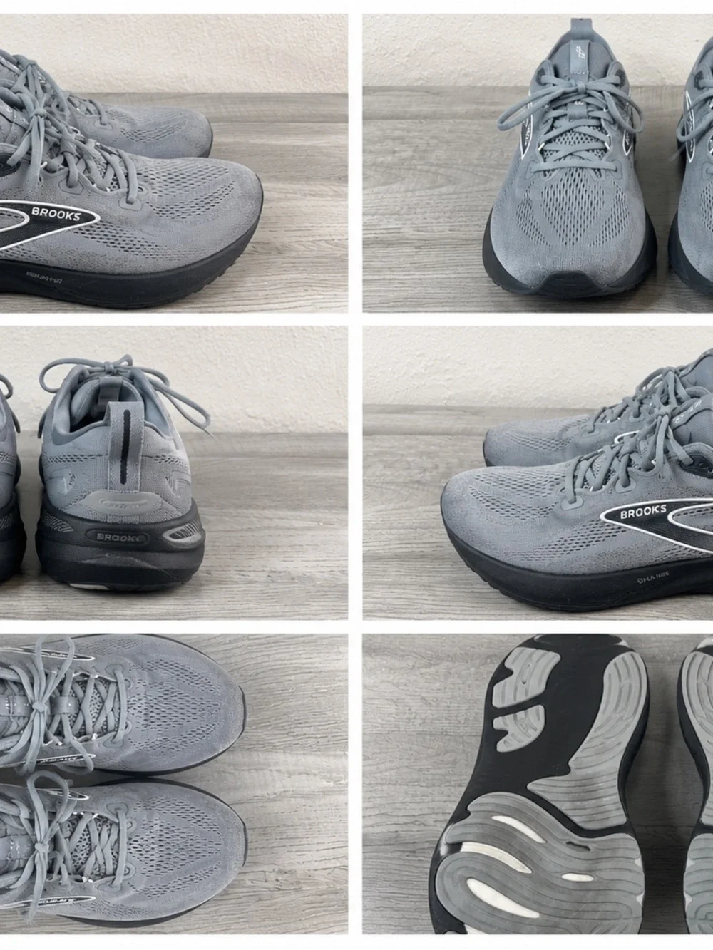 Brooks  Glycerin GTS 22 Size 13 (D)Men's Running Shoes - Gray Sneakers Athletic